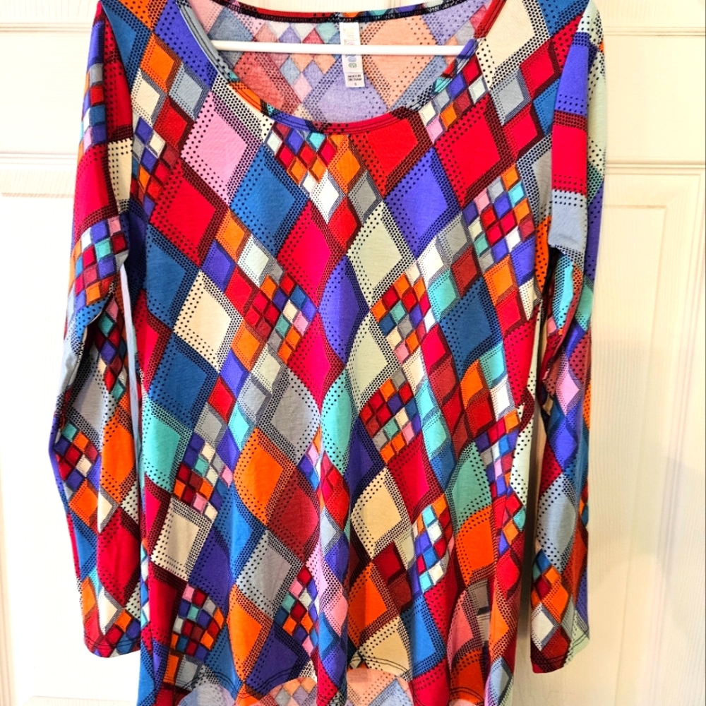 Colorful Geometric Women's Top